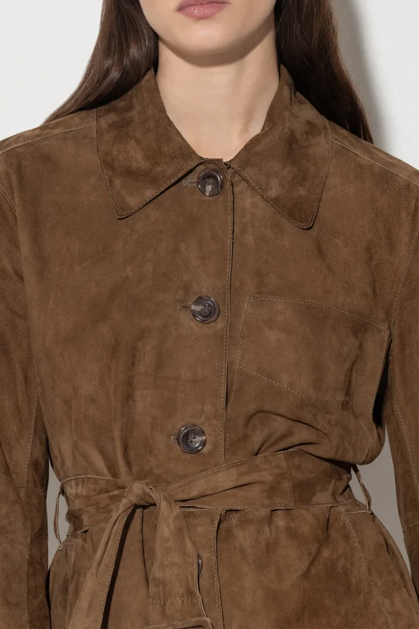 Jacken & Mäntel-LUISA CERANO Hemdjacke Aus Veloursleder