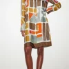 Kleider-LUISA CERANO Hemdkleid Mit Ethnic-Print multi