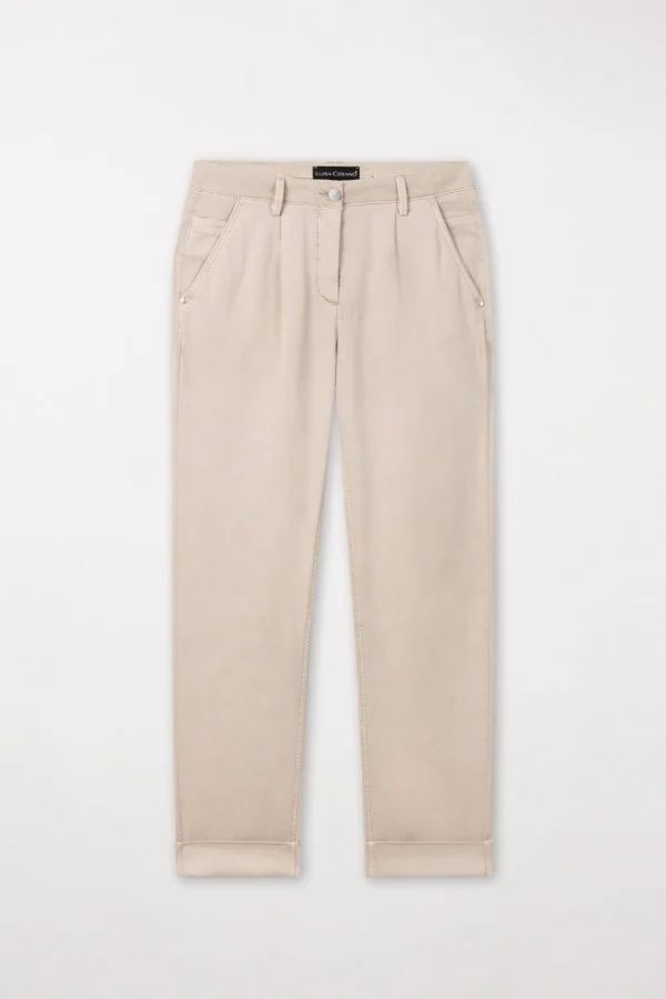 Hosen | Denim-LUISA CERANO High-Stretch-Chino-Denim