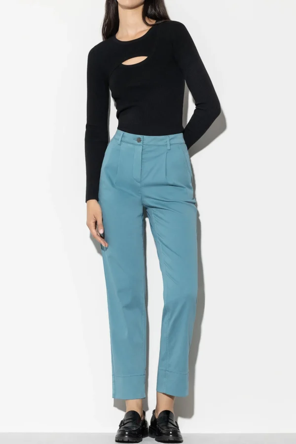 Hosen | Denim-LUISA CERANO High-Stretch-Chino-Denim