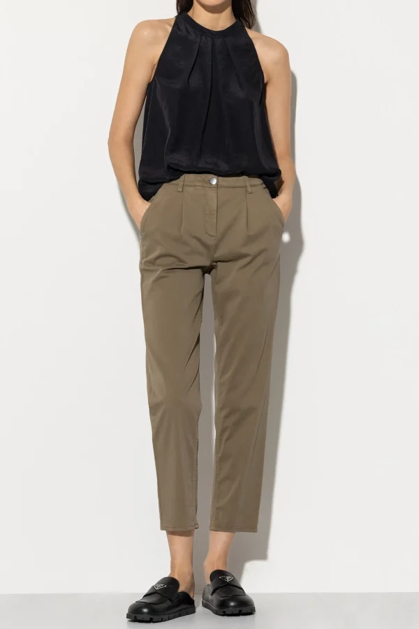 Hosen | Denim-LUISA CERANO High-Stretch-Chino-Denim
