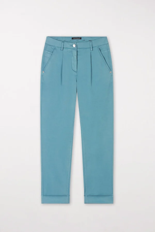 Hosen | Denim-LUISA CERANO High-Stretch-Chino-Denim