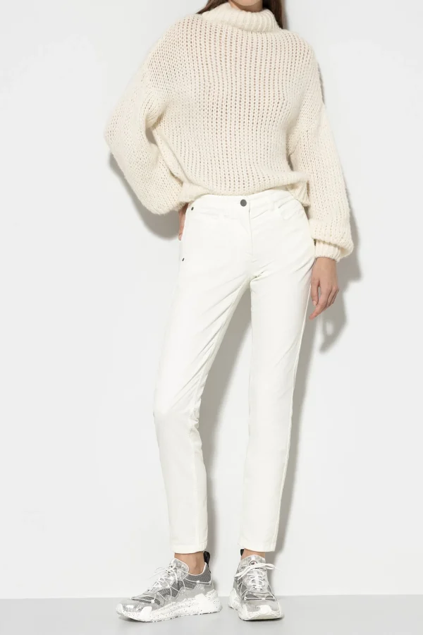 Hosen-LUISA CERANO High-Stretch-Velvet-Pants