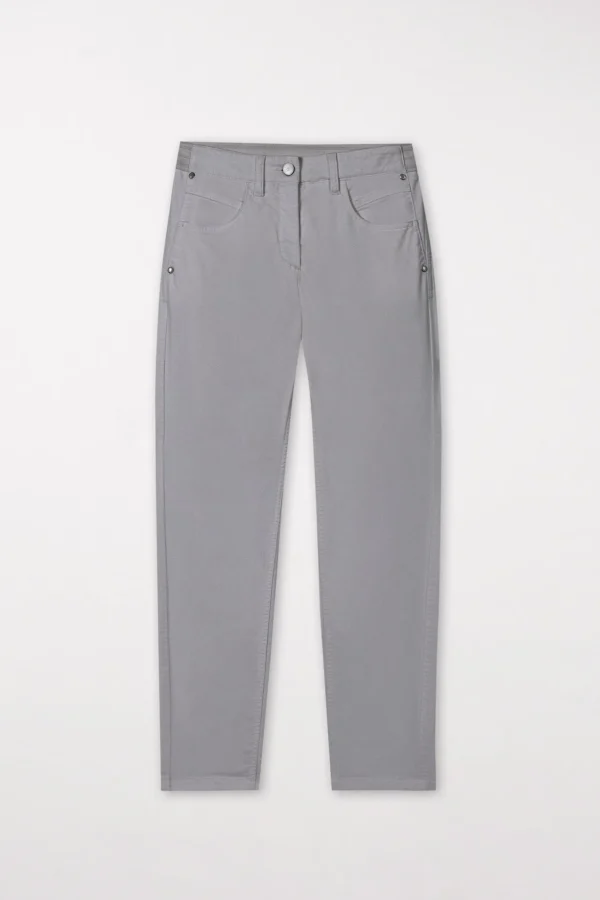 Hosen-LUISA CERANO High-Stretch-Velvet-Pants
