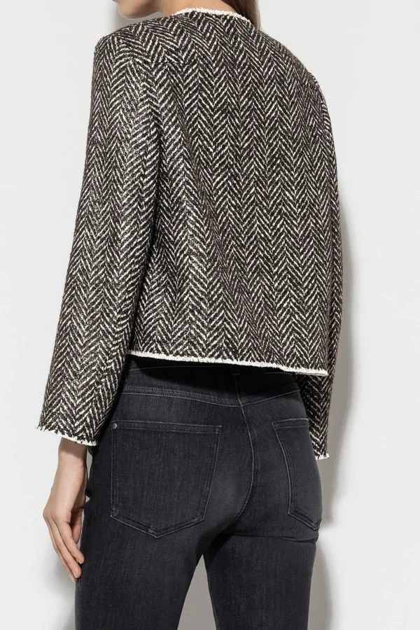 Jacken & Mäntel-LUISA CERANO Jacke In Fischgrat-Tweed multi