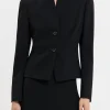 Business Studio | Blazer-LUISA CERANO Jacket Aus Techno Sablé black