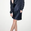 Kleider-LUISA CERANO Kleid Aus Leinen-Mix