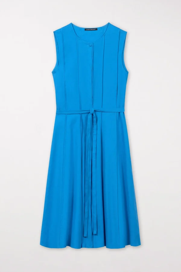 Kleider-LUISA CERANO Kleid Aus Leinen-Mix