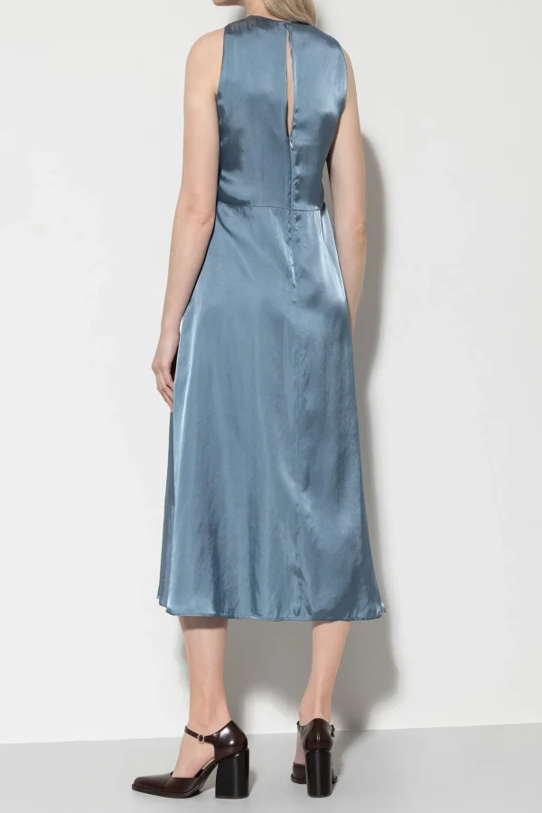 Kleider-LUISA CERANO Kleid Mit Knotendetail smoky blue