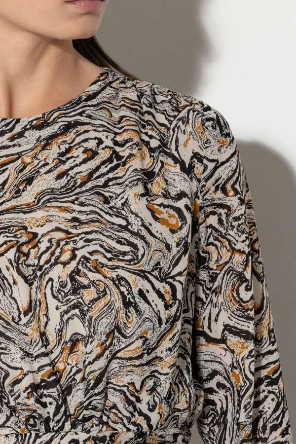 Kleider-LUISA CERANO Kleid Mit Marble-Print multi