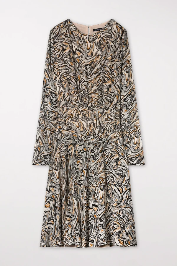 Kleider-LUISA CERANO Kleid Mit Marble-Print multi