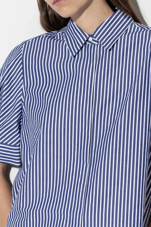 Blusen-LUISA CERANO Kurzarm-Bluse Mit Streifen multi
