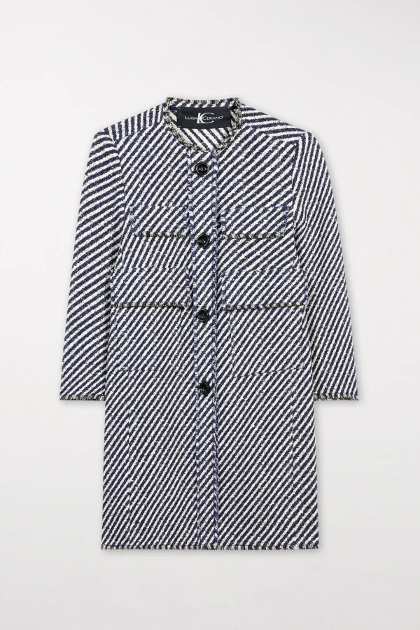 Jacken & Mäntel-LUISA CERANO Kurzmantel In Two-Tone-Tweed multi