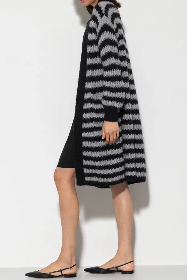 Strick-LUISA CERANO Longcardigan Mit Streifen multi