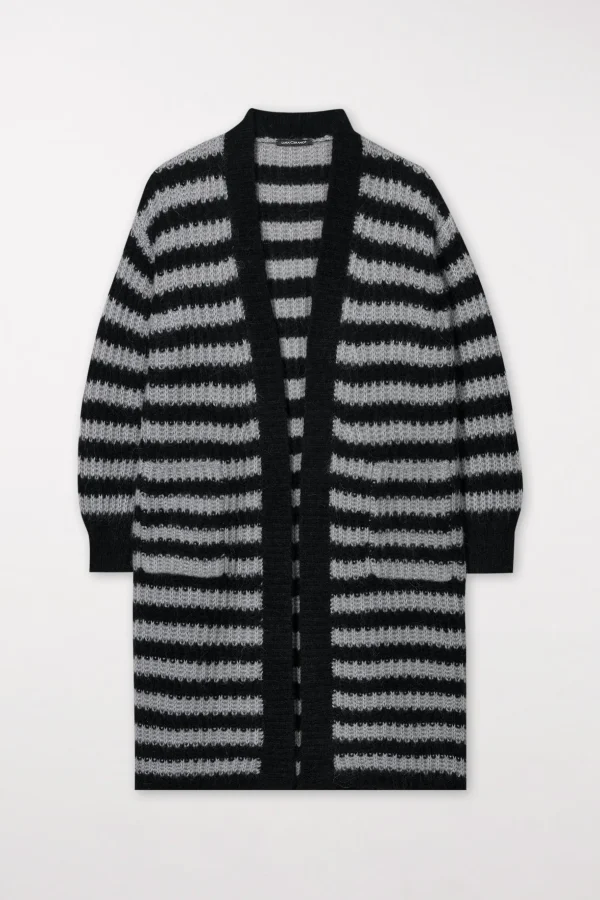 Strick-LUISA CERANO Longcardigan Mit Streifen multi
