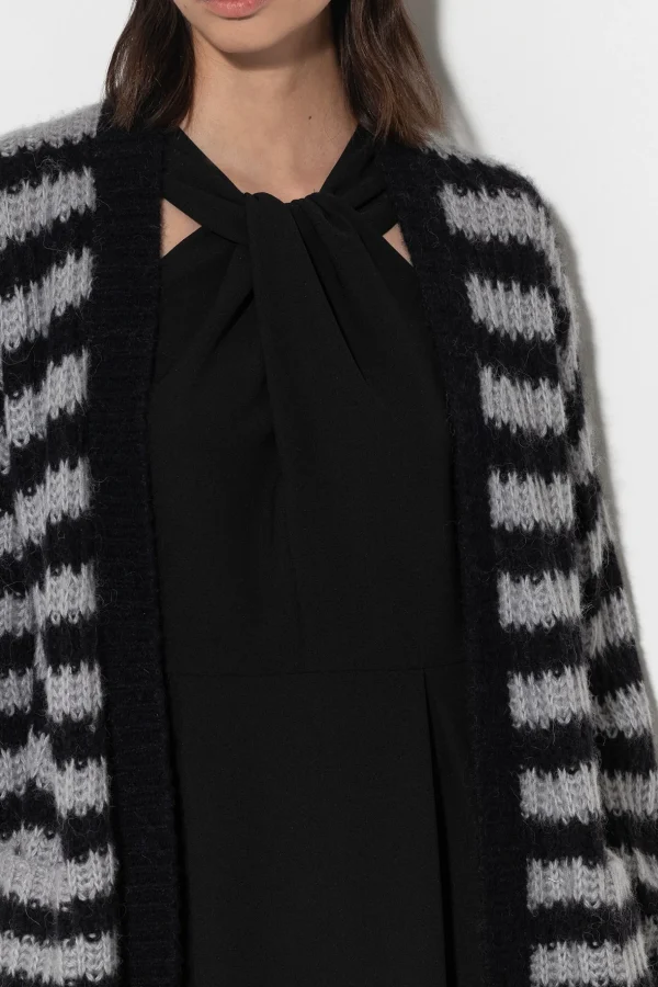 Strick-LUISA CERANO Longcardigan Mit Streifen multi