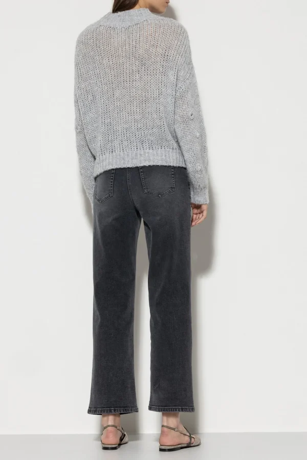 Denim | Hosen-LUISA CERANO Looseleg-Black-Denim denim grey