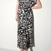 Kleider-LUISA CERANO Maxikleid Mit Animal-Print the animal camouflage print