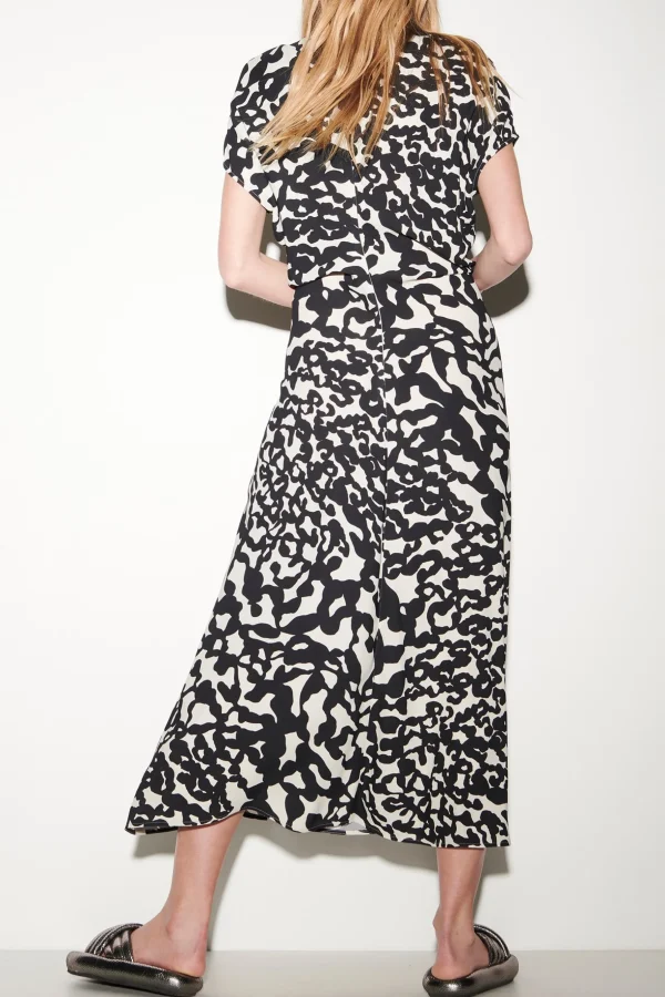Kleider-LUISA CERANO Maxikleid Mit Animal-Print the animal camouflage print