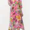 Kleider-LUISA CERANO Maxikleid Mit Caribbean-Print raspberry / multi