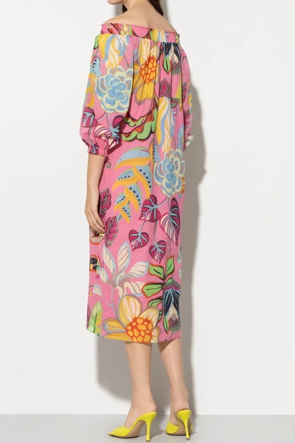 Kleider-LUISA CERANO Midikleid Mit Caribbean-Print