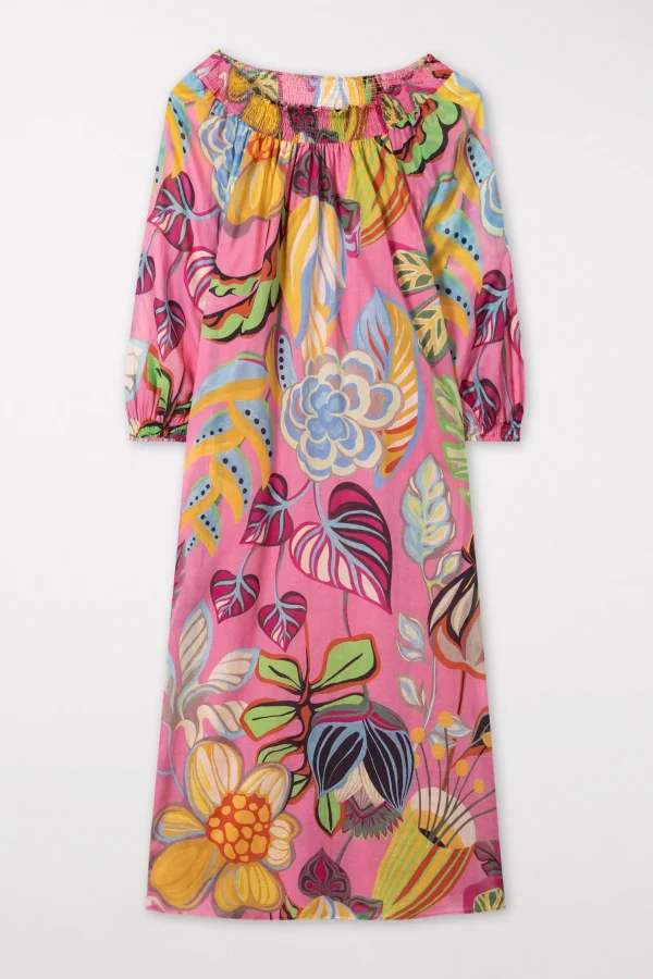 Kleider-LUISA CERANO Midikleid Mit Caribbean-Print