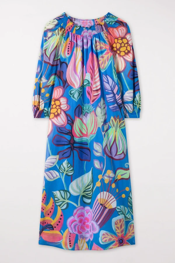 Kleider-LUISA CERANO Midikleid Mit Caribbean-Print