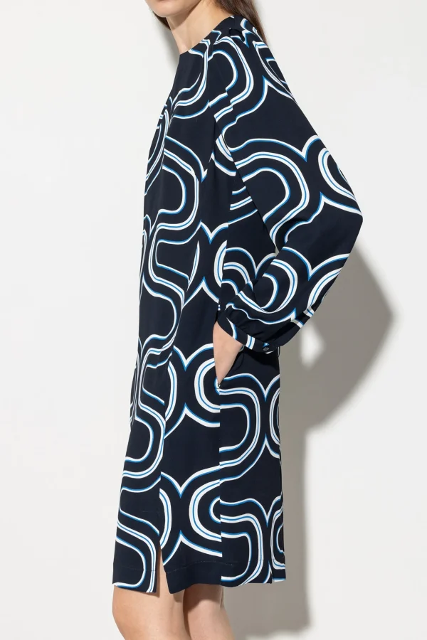 Kleider-LUISA CERANO Minikleid Mit Wave-Print multi