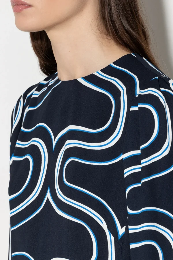 Kleider-LUISA CERANO Minikleid Mit Wave-Print multi