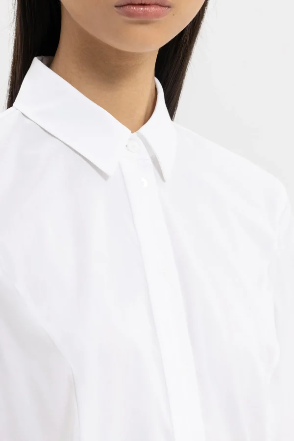 Business Studio-LUISA CERANO Popeline Stretch Bluse white