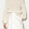 Strick-LUISA CERANO Pullover Aus Alpaka-Mix ivory