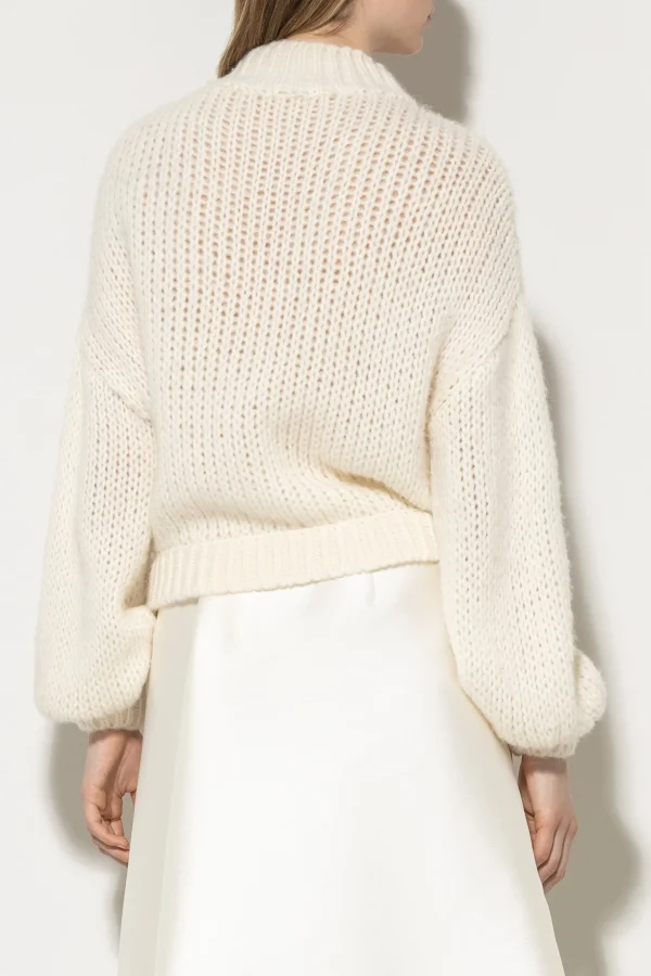 Strick-LUISA CERANO Pullover Aus Alpaka-Mix ivory