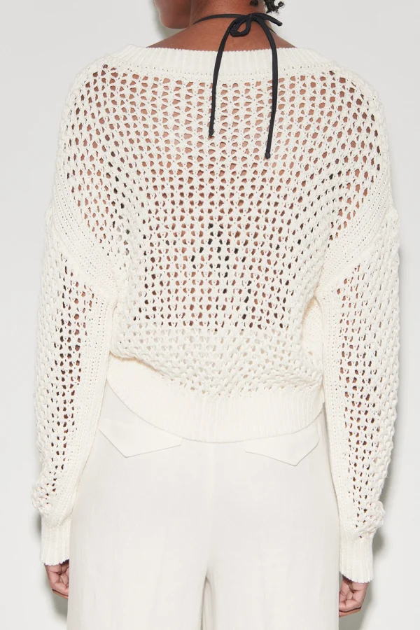 Strick-LUISA CERANO Pullover Aus Leinen-Mix