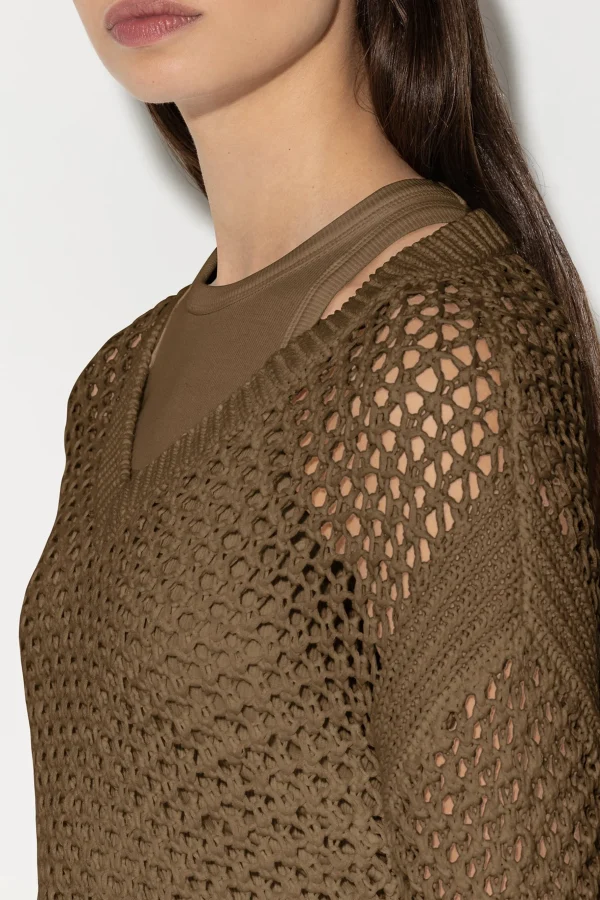 Strick-LUISA CERANO Pullover Aus Leinen-Mix