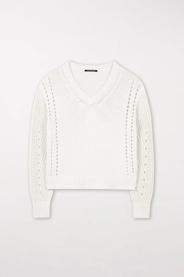 Strick-LUISA CERANO Pullover Mit Ajour-Details