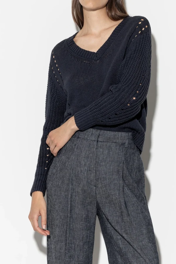 Strick-LUISA CERANO Pullover Mit Ajour-Details