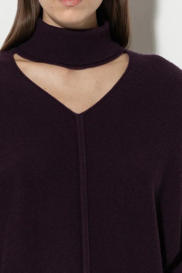 Strick-LUISA CERANO Pullover Mit Cutout-Detail burgundy
