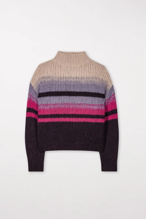 Strick-LUISA CERANO Pullover Mit Fancy-Stripe multi