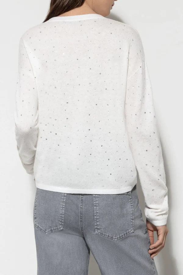 Strick-LUISA CERANO Pullover Mit Strasssteinen