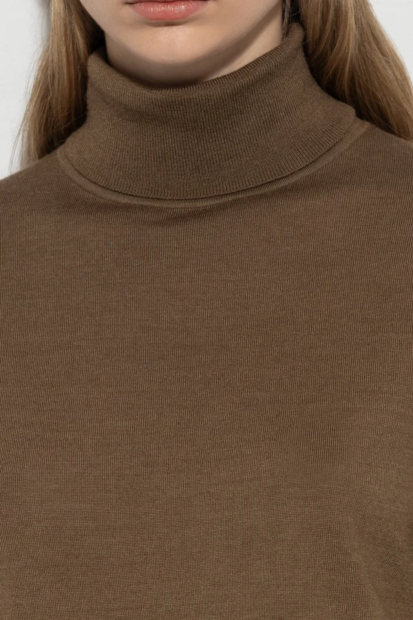 Strick-LUISA CERANO Rollkragenpulli Aus Seiden-Mix