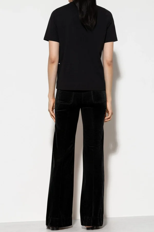 Denim | Hosen-LUISA CERANO Samt-Flared-Pants