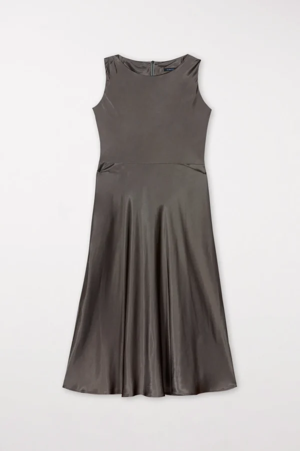 Kleider-LUISA CERANO Satin-Kleid