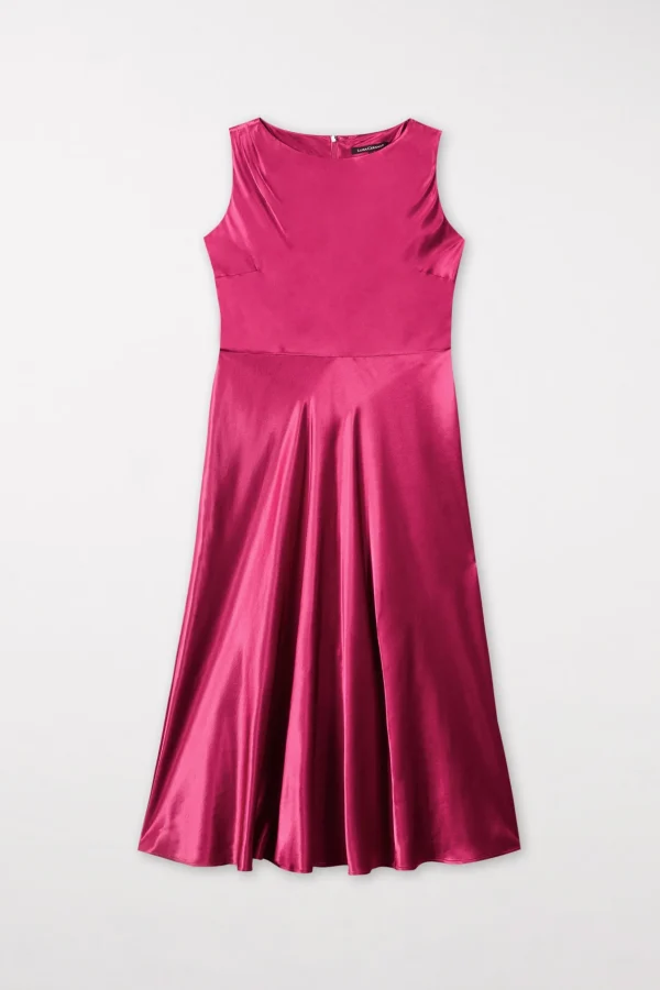 Kleider-LUISA CERANO Satin-Kleid