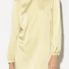 Kleider-LUISA CERANO Satin-Minikleid pale citron