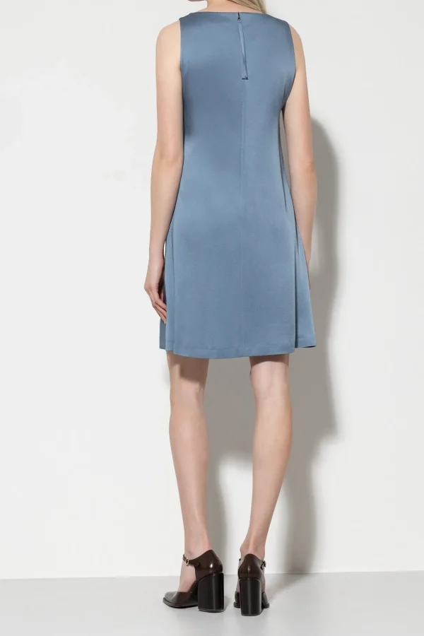 Kleider-LUISA CERANO Satin-Minikleid smoky blue