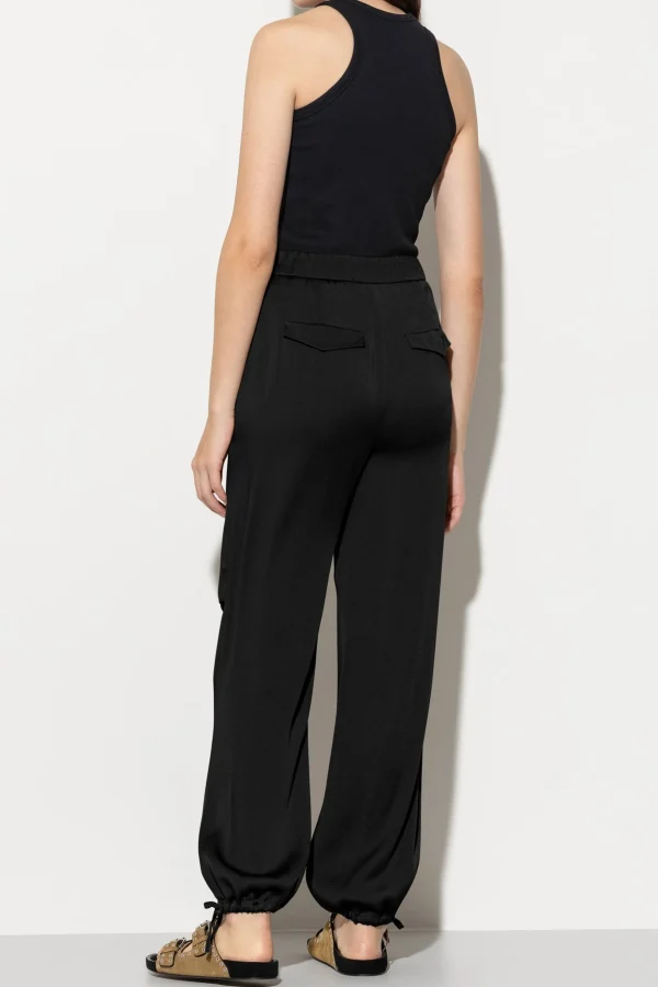Hosen-LUISA CERANO Satin-Parachute-Pants