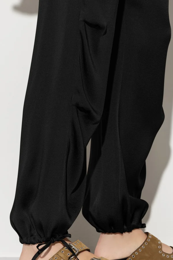 Hosen-LUISA CERANO Satin-Parachute-Pants