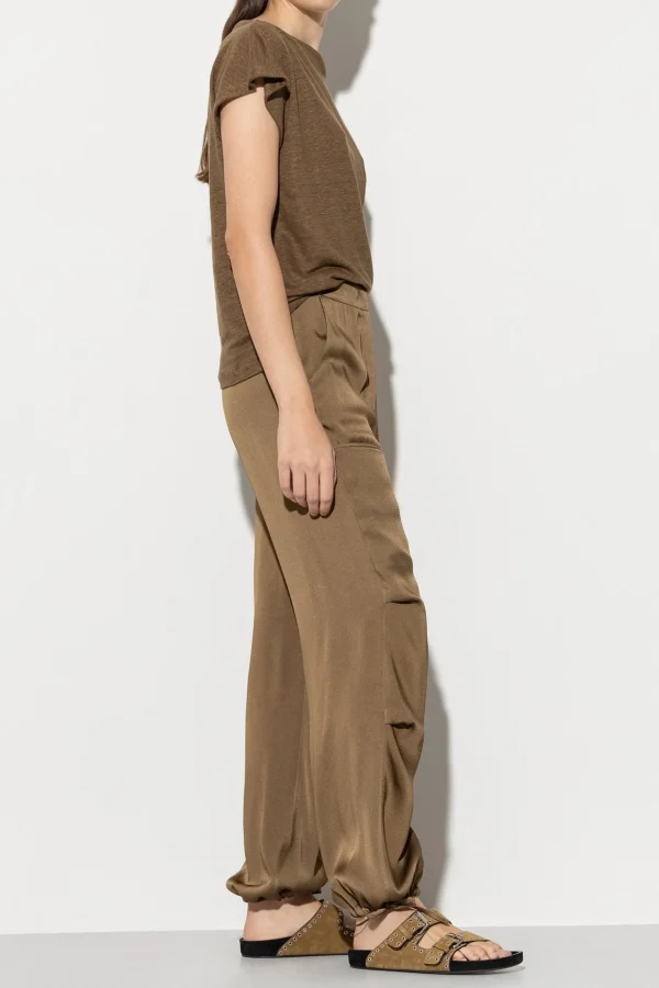 Hosen-LUISA CERANO Satin-Parachute-Pants