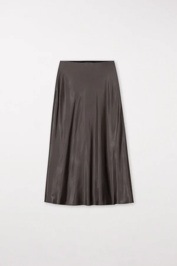 Röcke-LUISA CERANO Satin-Rock In Midilänge