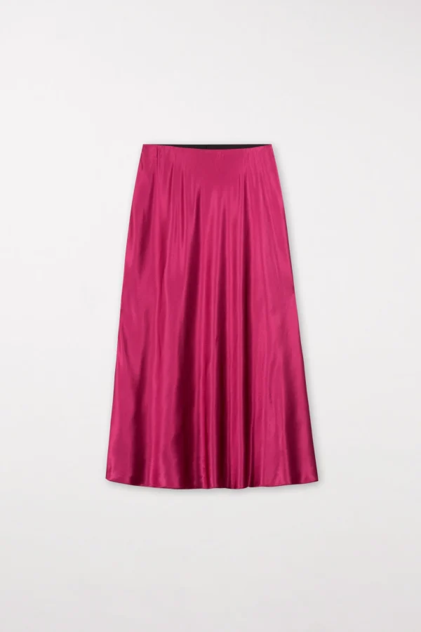 Röcke-LUISA CERANO Satin-Rock In Midilänge